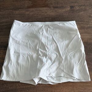 Lululemon White Athletic Skort with Built-In Shorts